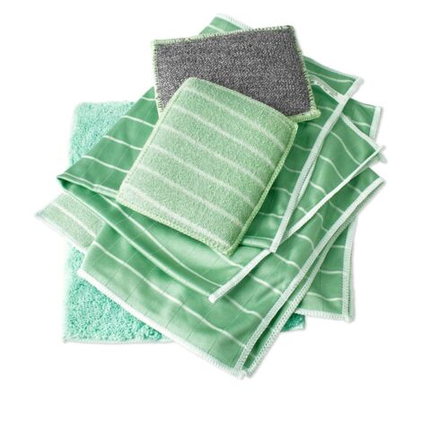 Paryou – Lot de 6 chiffons en microfibre de bambou – Antibactériens et non rayants – Pour nettoyage vitres, miroirs et carrosseries