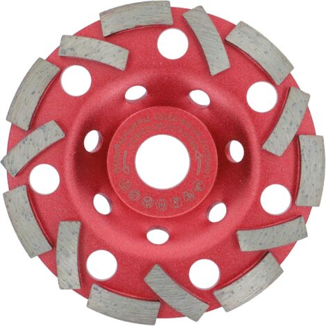 Houhence – Disque abrasif diamanté 125 mm – Turbo-segmentation pour béton et maçonnerie – Vitesse d'enlèvement élevée – Compatible meuleuses 1000W (1/5)