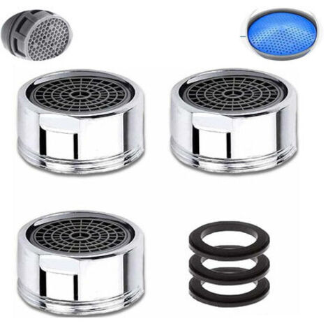 XVX Mousseur Robinet M20, 3 Pièces Aerateur Robinet Economie D'eau Avec Filtre en Acier Inoxydable, Aérateur de Filtre a Eau Robinet(20mm Filetage male) thsinde