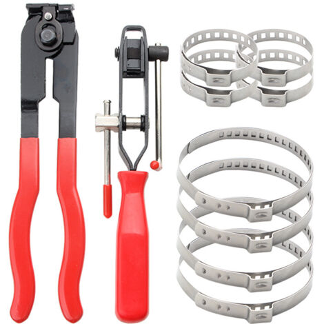 Houhence – Pince à collier de serrage 10,8 cm – Acier embouti finition noire – Pour colliers de démarrage de joint homocinétique – Lot de 8 pièces