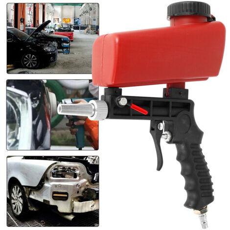 Ulisem – Pistolet de sablage pneumatique 90 psi – Débit max 7.0 CFM – Aluminium léger – Outil réglable pour sablage précis - 90psi
