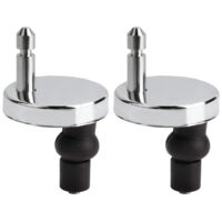 2 Pièces Abattant WC de Toilettes à Charnière Fixations, Charnières à Dégagement Rapide, Charniere Abattant WC Fixations, avec Vis Caoutchouc Rechange