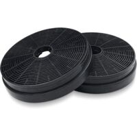 Houhence – Pack de 2 filtres à charbon actif pour hotte aspirante Ø175 mm – Épaisseur 35 mm – Compatible Respekta MIZ0031, Klarstein, PKM CO4