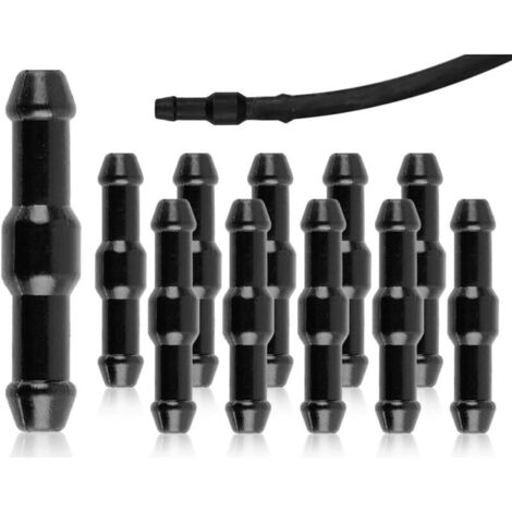 10 Pièces Connecteurs de Tuyau de Voiture,Tuyau de Système de Lave-Glace,Tuyau de Lave-Glace Universel,Adaptateur de Tuyau d'eau Anti-éclaboussures,Tuyau Isolant,Tuyau d'aspiration(Noir) (1/5)