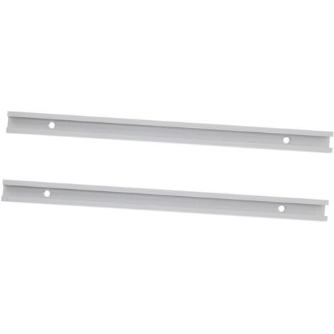 2 pièces Rail T Aluminium pour Menuiserie Lot de Rails T à Rainure Ouverte Profilé Aluminium Résistant et Facile à Installer pour Fixation et Accessoires (1/5)