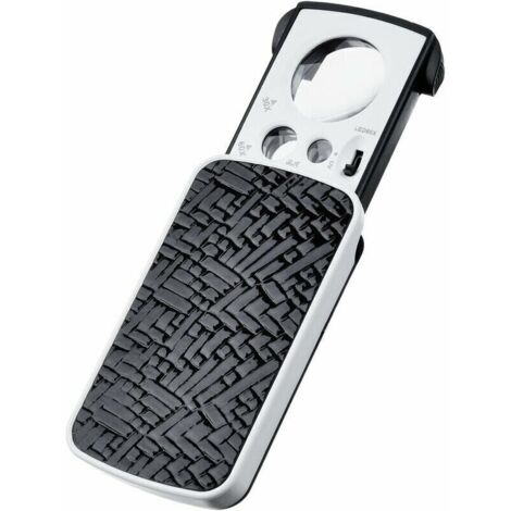 Loupe Bijoutiers Loupe de Poche Petite Loupe Portable Loupe de Bijoux 30 X 60 X 90 X Grossissement avec LED et UV Lampes (Noir) (1/5)