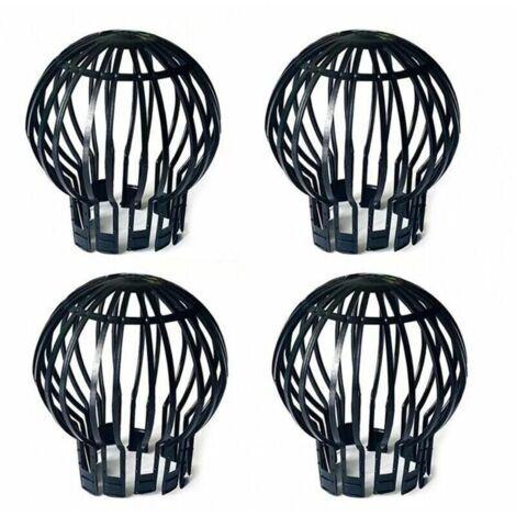 Lot de 4 protège-gouttières en plastique – Maintient les tuyaux de descente de gouttière à l'écart des blocages causés par les feuilles, la mousse, la boue, la boue, les balles et autres débris – Flex (1/5)