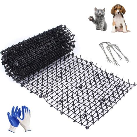 Tapis anti-chat et chien pour intérieur et extérieur – Matériau PP non toxique – Dimensions 2m x 30cm – Épines dissuasives pour animaux (1/5)