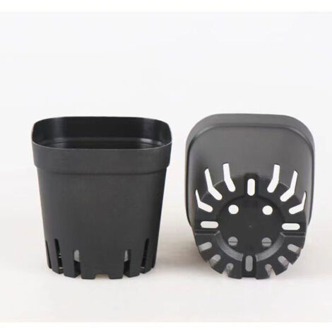 Pots pour Semis, 5.5cm 50 Pieces Pots de Pépinière, Plastique Réutilisables Carré Pot semis/Godets Semis/Pot de Repiquage/Pot de Culture pour la Plantation Intérieure et Extérieure H135 (1/5)