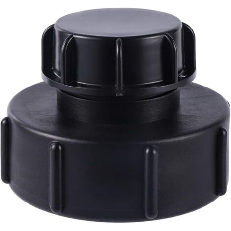 IBC Adaptateur S100x8 à Réduction S60x6 Filetage Grossier avec Bouchon Cuve Adaptateur de Réservoir IBC Adaptateur Robinet Tuyau Arrosage pour Vanne de Baril de Réservoir d'eau de Pluie H761 (1/5)