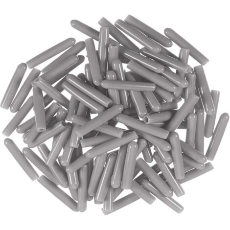 Capuchons pour lave-vaisselle Panier,100 pcs Capuchon du lave-vaisselle Capuchons pour Dents Dans Lave-vaisselle Paniers en PVC Universelle Broches de Protection Antirouille et Anti-rayures Gris (1/5)