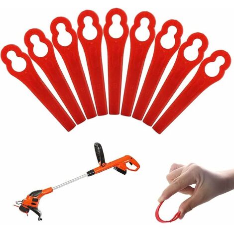 30 Pcs Lame Plastique Coupe Bordure, Coupe Bordure à Lame Plastique, Lames en Plastique de Rechange, Lames en Plastique de Rechange pour Coupe Bordure (1/5)
