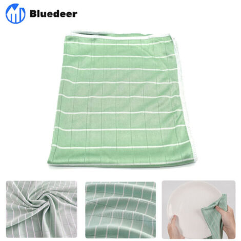 Lot de 12 chiffons microfibres en bambou – Spécial pro pour surfaces lisses – Lavables et durables – TVA récupérable (1/5)