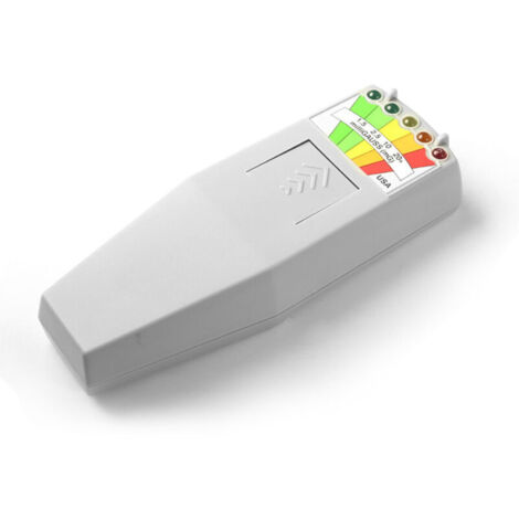 Détecteur de champ électromagnétique Gaussmètre détecteur de rayonnement moniteur magnétique portable 5 LED (1/5)