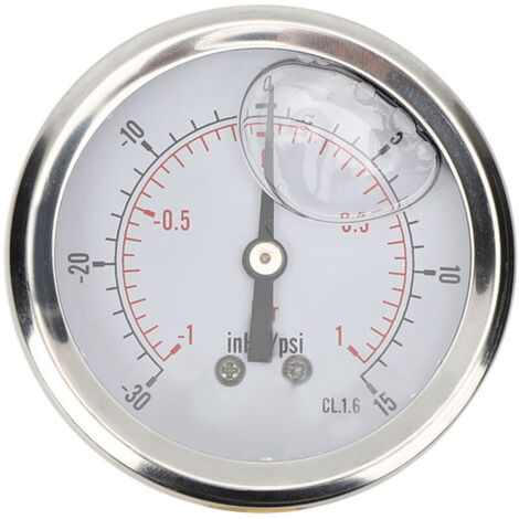 TSPGGZ60Z41bar 1/4BSP Y60 outil de mesure de manomètre à vide rempli d'huile axiale (1/5)