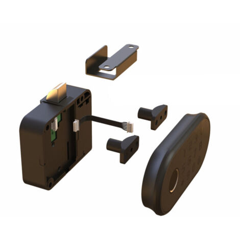 Serrure biométrique de mot de passe d'empreinte digitale de tiroir contrle d'accès d'armoire électronique serrure à clavier pour bureau banque à domicile pour tiroirs armoire à porte unique (1/5)