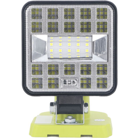 Lampe de travail LED projecteur 1800 lm pour Ryobi P189 P190 PBP002 PBP003 RB18L50 BPL1820 batterie lithium 18 V 144 V
