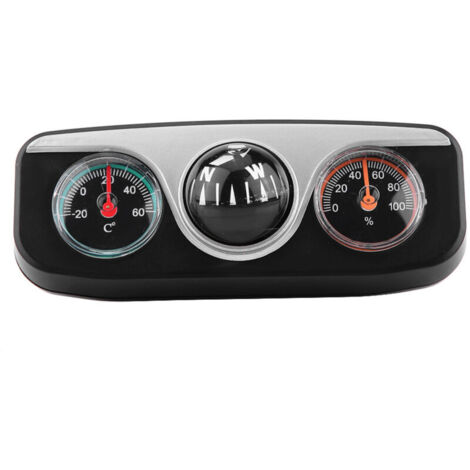 3 en 1 voiture camion tableau de bord Navigation direction boussole thermomètre hygromètre (1/5)