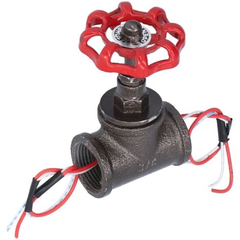Interrupteur rotatif vintage 3/4 pouces – Avec fil électrique pour lampes Steampunk – Pour éclairage de plomberie et tuyaux