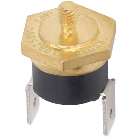 Thermostat bimétallique en cuivre KSD301 5 pièces interrupteur de température à disque à pression M4 normalement fermé 250V (1/5)