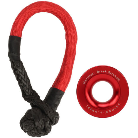 Kit de manille de poulie de rétention de corde haute ténacité pour tout-terrain ATV UTV remorque camion SUV 4 X récupération (1/5)