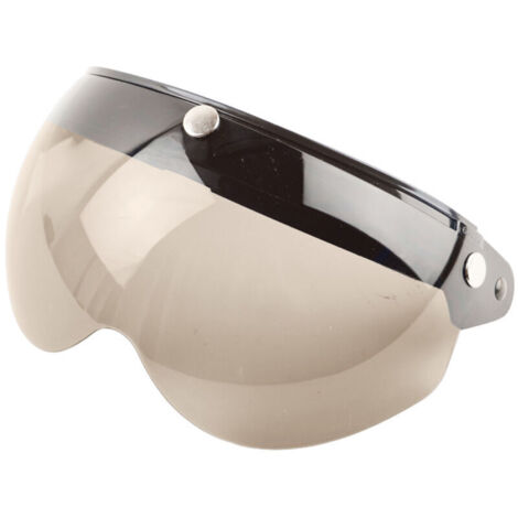 Visière de casque rétro universelle à 3 boutons-pression pare-soleil coupe-vent demi-visage casques de moto