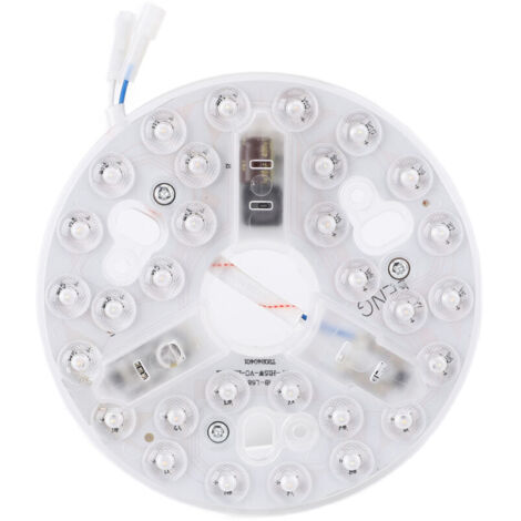 Kit de remplacement pour ventilateur de plafond à LED de 53 pouces 3 000 K 4 200 K 6 500 K intensité variable 15 W rond 95 à 265 V