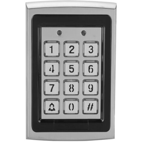Lecteur de carte RFID métal 125KHz – Clavier électronique avec rétroéclairage – Sortie relais NO/NC – 1000 utilisateurs