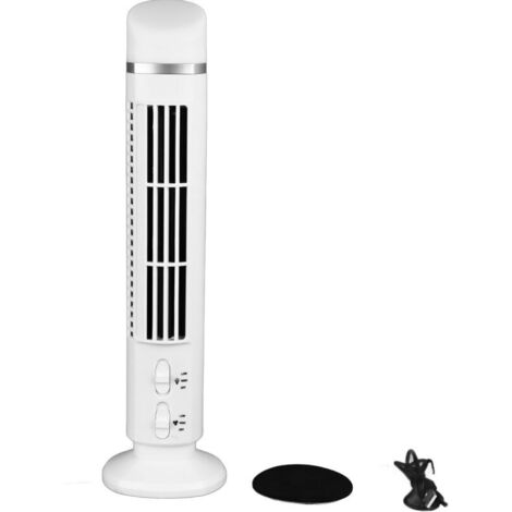 Ventilateur tour sans pales silencieux – Oscillation 90° – Alimentation USB – Compact et portable – Pour maison et bureau – 34 dB