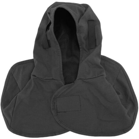 Cagoule de soudage en coton ignifuge avec drapé sur les épaules et le cou Protection complète de la tête pour hommes et femmes gris (1/5)