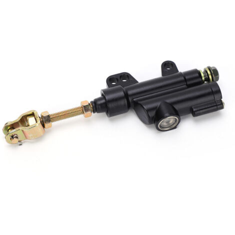 Pompe de maître-cylindre hydraulique de frein à pied arrière noire pour moto ATV Dirt Bike (1/5)