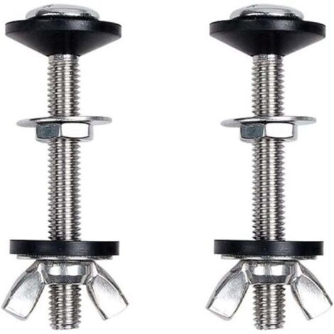 2 pcs Toilette Split réservoir d'eau vis de Fixation Accessoires Assis réservoir d'eau Fixation Connexion vis Toilette réservoir d'eau Accessoires d'installation (1/4)
