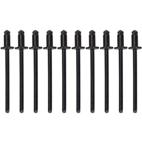 Rivets roses en aluminium antirouille pour voiture, 8 pièces, en forme d'étiquette de porte VIN AMC, tous les véhicules, noirs A (1/4)