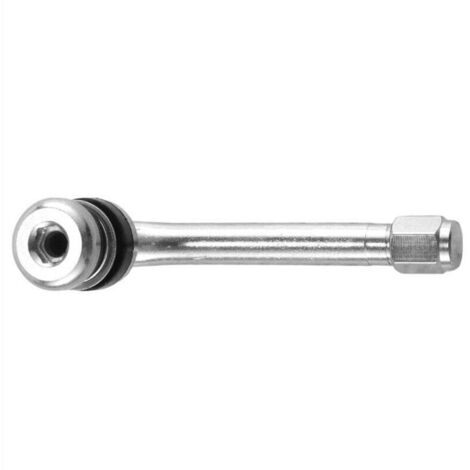 Lot de 4 Tiges de Valve pour Pneus Chromées 90 Degrés 7.15 cm Universelles XL (1/4)