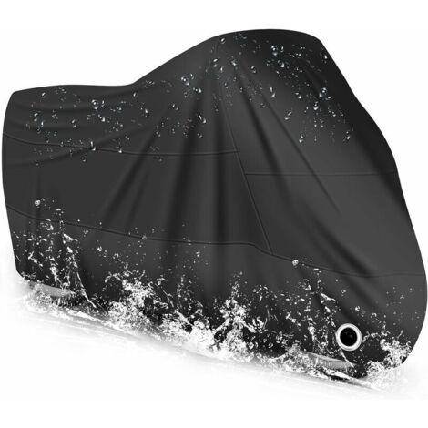 Housse de Protection pour Moto imperméable, résistant au Froid et intempéries 210T (L 220x95x110cm) (1/5)