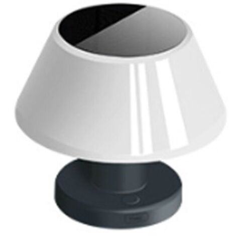 Lampe de table extérieure dimmable solaire, lampe de table intérieure à batterie LED rechargeable USB et solaire, lampe solaire étanche ip54, lampe de table sans fil pour restaurant balcon (1/5)