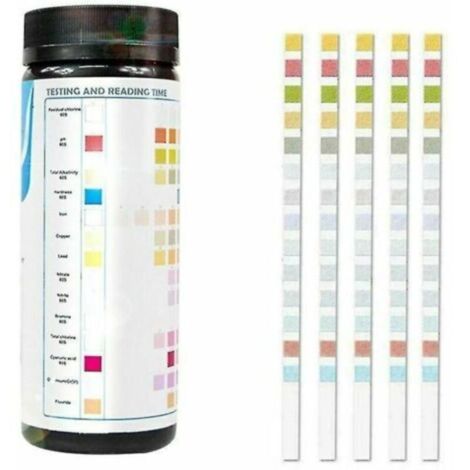 Kit de test d'eau potable 14 en 1 Test de qualité de l'eau pour puits et eau du robinet 50/100 pièces 50 pièces (1/5)