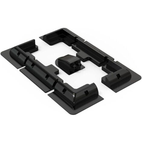 Lot de 7 supports de panneau solaire - Supports latéraux en ABS - Sans perçage - Largement utilisé sur les camping-cars, bateaux, toits plats, camping et caravanes (1/5)