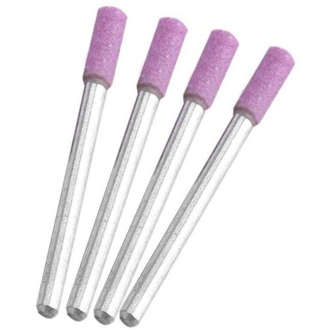 Diamant Affuteur Affuteuse de Chaine Tronçonneuse,Lime à Pierre pour Scie à Chaîne,Gabarit Affutage Chaine,avec 3 Tailles Différentes 4 mm, 4,8 mm, 5,5 mm pour Affûter et Poncer,9 Piezas (1/5)