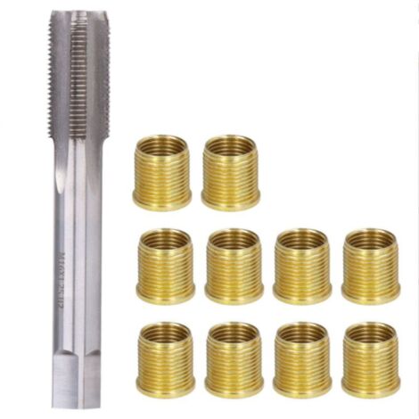 M14x1,25 Outils de Réparation de Filetage de Bougie D'allumage, Spark Plug Repair kit, Spark Plug kit, Inserts Métalliques et Taraud M16x1,25, Bougies D'allumage et Outils