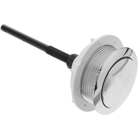 Bouton poussoir universel pour toilettes, bouton de chasse d'eau rond en ABS, installation facile pour la réparation des toilettes, convient pour la maison, l'hôtel, le bar, le club (1/4)