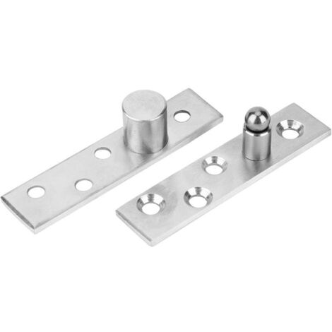 Paquet de 2 Charnières de Porte à Rotation à 360 Degrés Charnières à Pivot Dissimulées en Acier Inoxydable Haut de La Page (Arbre Excentrique)