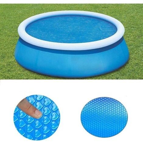 180cm Couverture Solaire de Piscine Ronde,Bâche Solaire Bleu Film d'isolation Thermique pour Piscine,Couverture Solaire Protection UV Film à Bulles pour Piscine Ronde Hors Sol (1/5)