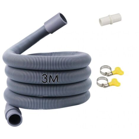 Tuyau de vidange universel de 3 m pour machines à laver et lave-vaisselle. (1/5)
