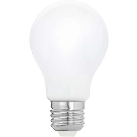 Ampoule LED E27 dimmable, lampe Milky en verre opaque, 4 watts, 806 lumens, blanc chaud, 2700 Kelvin, A60, Ø 6 cm (1/4)