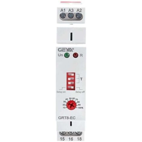 Relais Temporisé Double Fonction 10A 230V AC Temporisateur Électrique GRT8 EC (1/4)