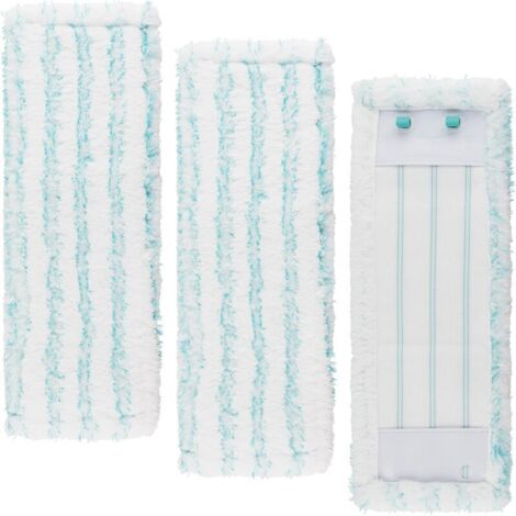 Lot de 3 Housses de Rechange Compatibles avec Leifheit Professionnel XL Micro Duo, Housses en Microfibre efficaces pour Tous Les sols, avec Une Forte Absorption d'eau et Une décontamination (1/5)