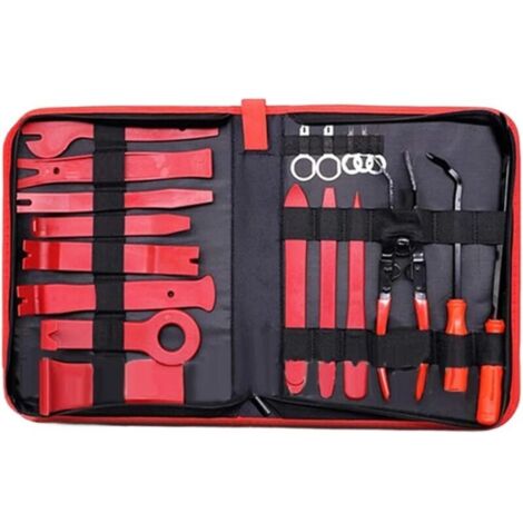 Kit De Démontage Intérieur De Voiture 19 Pièces, Outil De Démontage De Garnitures en Plastique De Voiture, Extracteur De Clips De Voiture, Outils De Panneau (1/5)