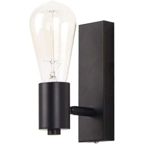 Moderne Applique Murale Éclairage Luminaire Mural Métal Industriel Lampe Murale 350° Rotatif Éclairage Luminaire Mural pour Chambre à Coucher Chevet Bureau Chambre Enfant Porche Allée(Sans Ampoule) (1/5)