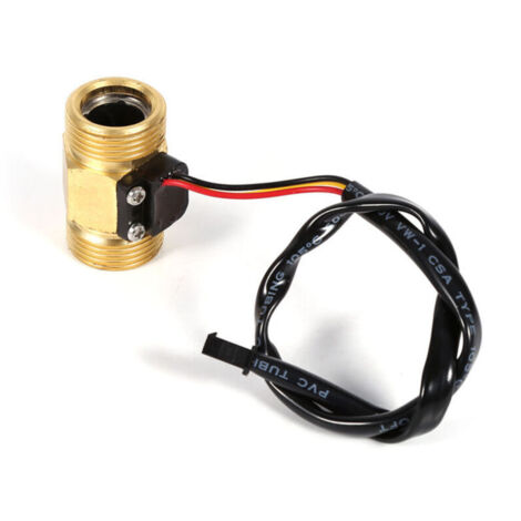 Compteur d'eau et accessoire, G3/4" Capteur de débit d'eau liquide Effet Hall 2L/min à 45L/min la pression d'eau maximale est de 1,75 MPa,DN20 mm (1/4)